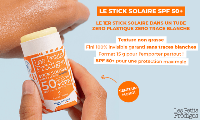 Stick Solaire Bébé – SPF50 dès 6 Mois